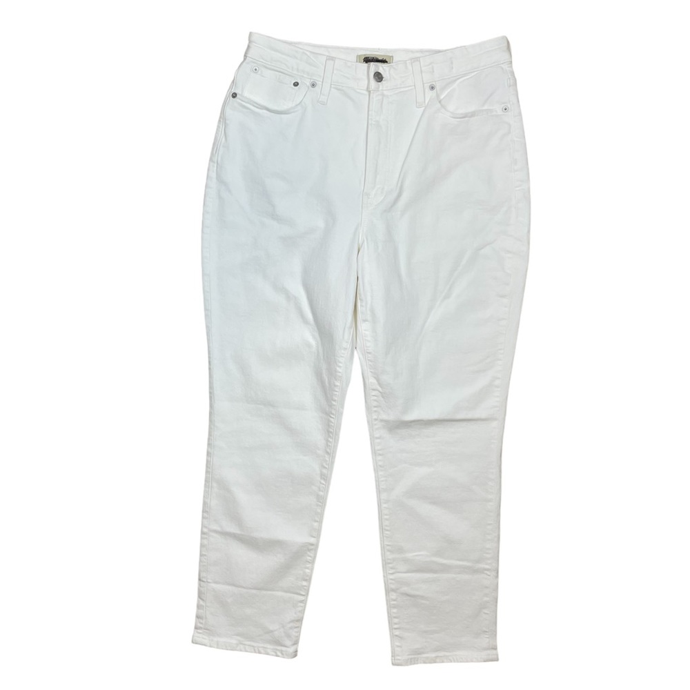 Madewell The Curvy Perfect Vintage Jean in White Size 31x26 #759 - Picture 7 of 10
